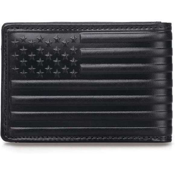 Men's Full Grain Leather Wallet Bifold with 12 Slots RFID Blocking Wallet
